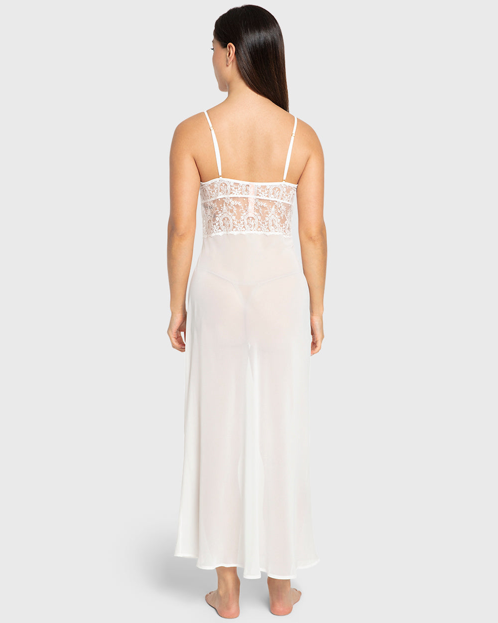 Isla & Evie Bright White Chiffon Slip Bright White / S
