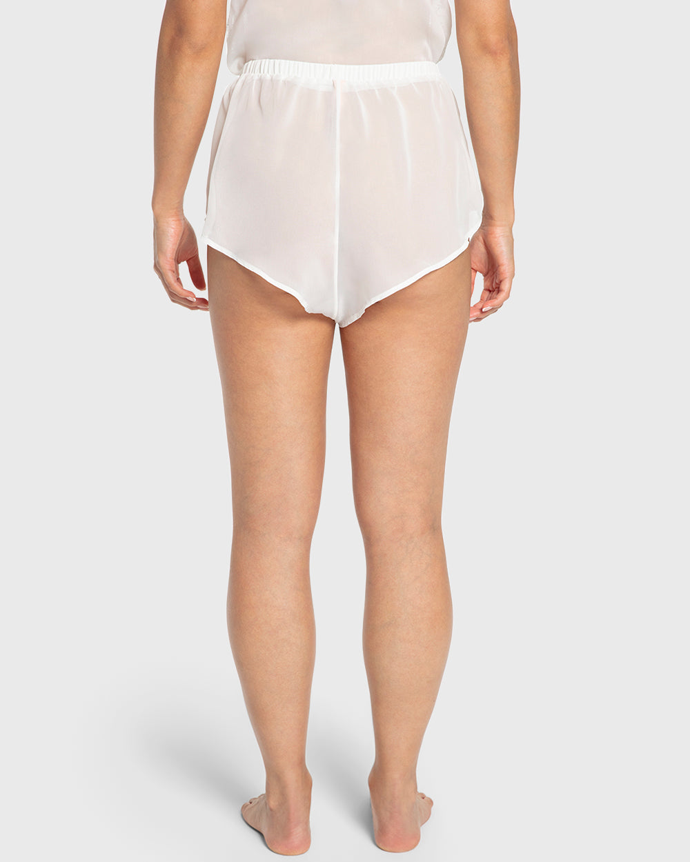 Isla & Evie Bright White Chiffon Cami Pajama Set Bright White / S