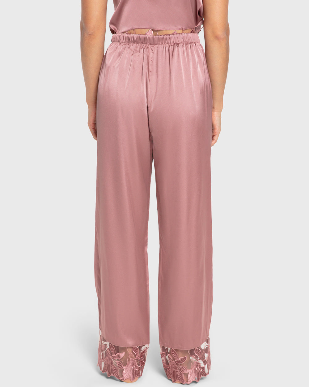 Isla & Evie Nostalgia Rose Satin Pajama Set Nostalgia Rose / S