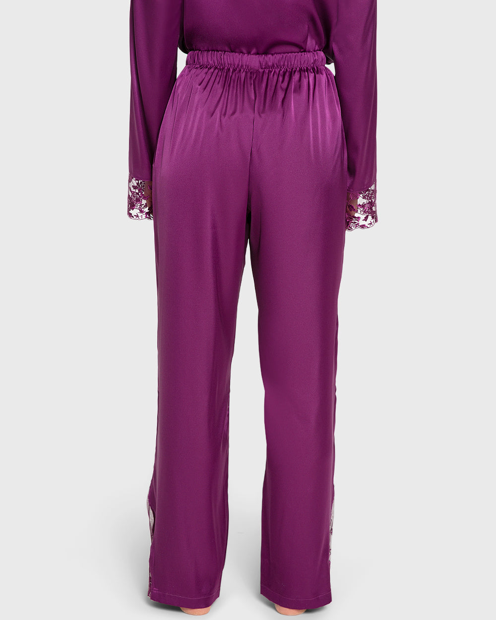 Isla & Evie Purple Potion Satin Pajama Set Purple Potion / S