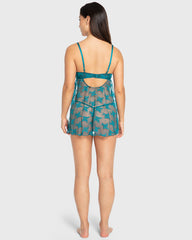 Isla & Evie Pacific Lace Cupped Babydoll Pacific / S