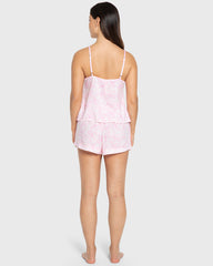 Isla & Evie Pink Bows Cami Pajama Set Light Pink / S
