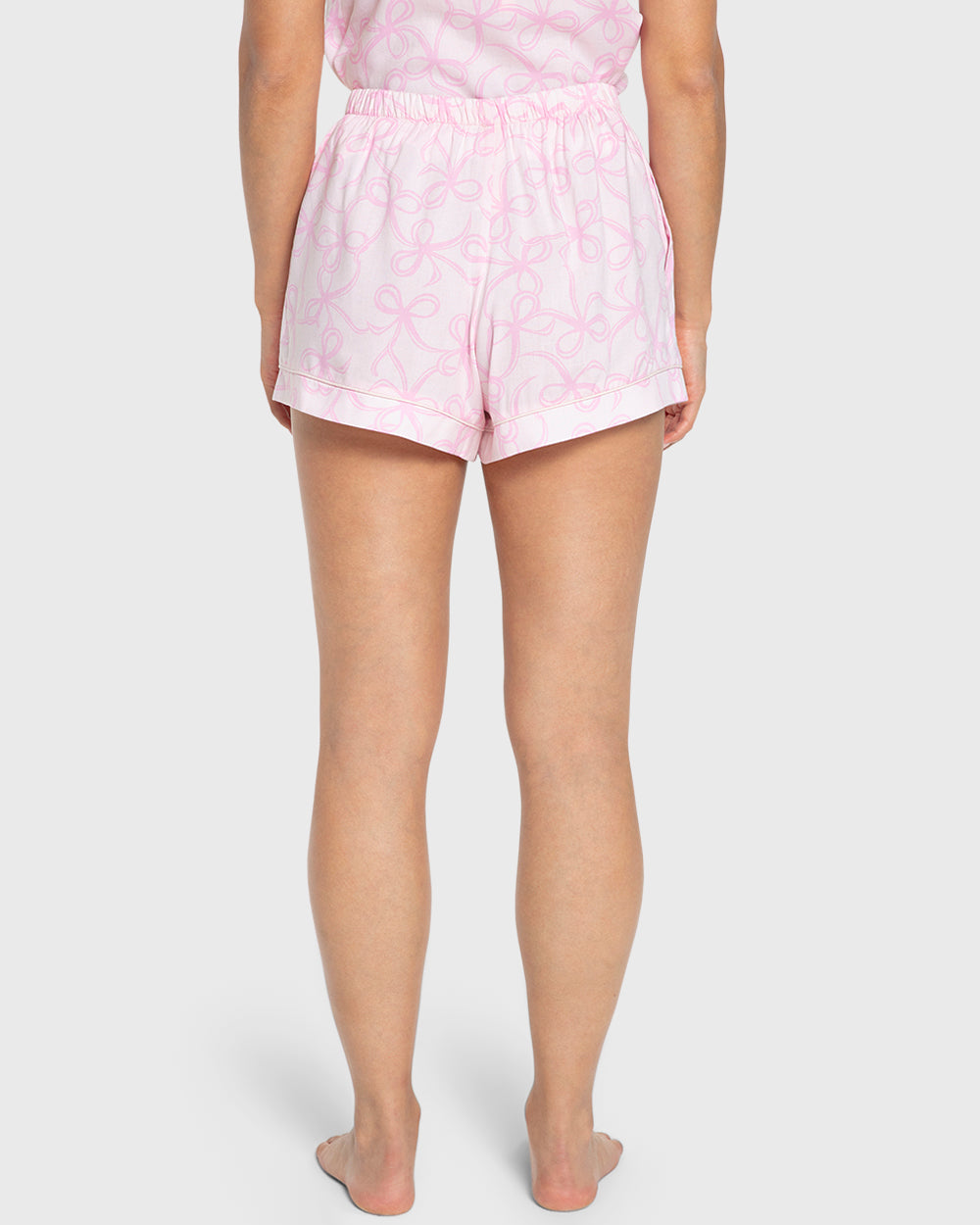Isla & Evie Pink Bows Cami Pajama Set Light Pink / S