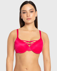 Isla & Evie Bright Rose Lightly Lined Full Coverage Bra Bright Rose / 34B