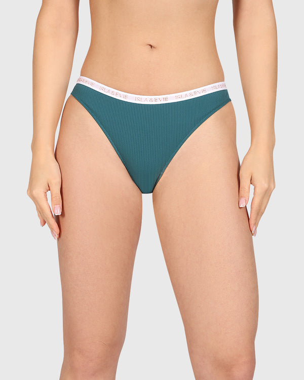 Isla & Evie Trend Trendy Bikini Panty Teal / XL