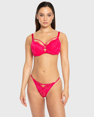 Isla & Evie Bright Rose Lightly Lined Full Coverage Bra Bright Rose / 34B