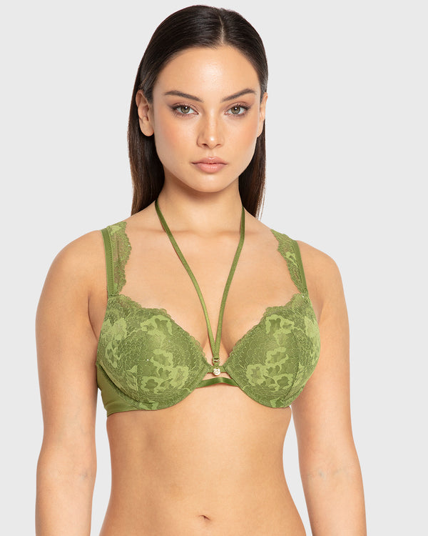 Isla & Evie Perfect Pear Double Push-Up Plunge Bra Perfect Pear / 34B