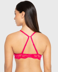 Isla & Evie Bright Rose Double Push-Up Plunge Bra Bright Rose / 34B