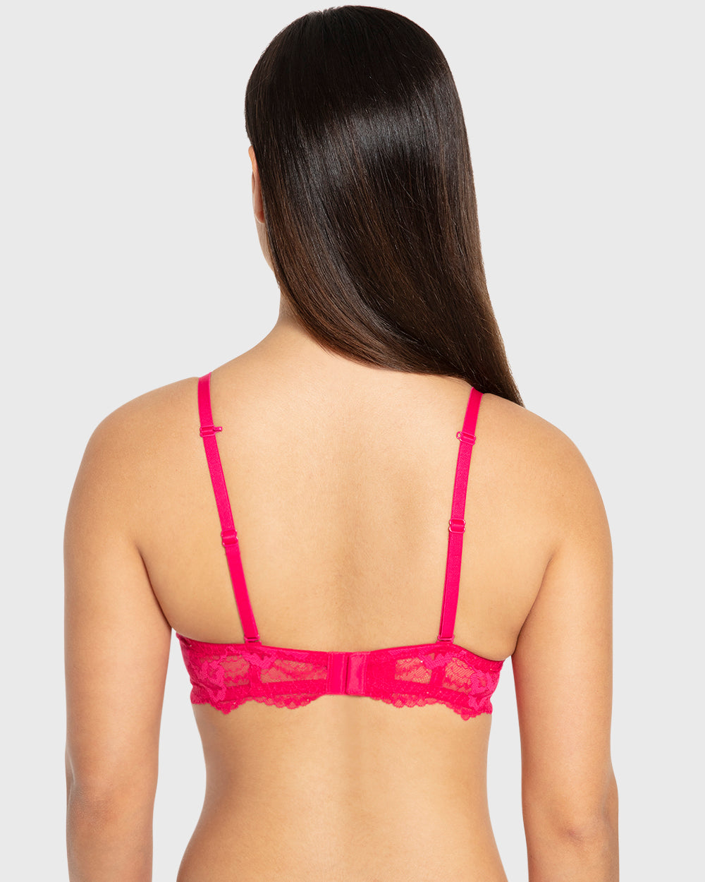 Isla & Evie Bright Rose Double Push-Up Plunge Bra Bright Rose / 34B