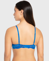 Isla & Evie Princess Blue Gel Padded Plunge Bra Princess Blue / 34B