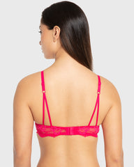 Isla & Evie Bright Rose Gel Padded Plunge Bra Bright Rose / 34B