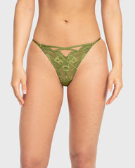 Isla & Evie Perfect Pear Lace Thong Perfect Pear / S