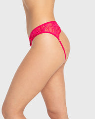 Isla & Evie Bright Rose Lace Cheeky Panty Bright Rose / S