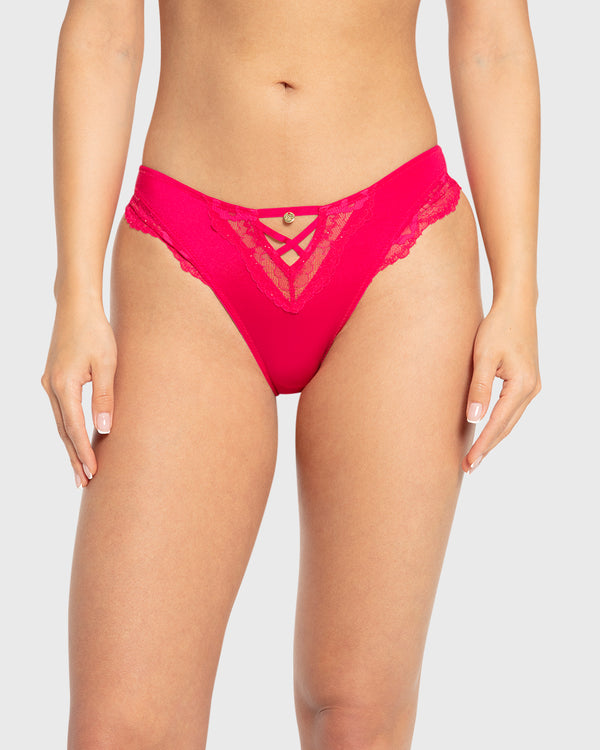 Isla & Evie Bright Rose Cheeky Panty Bright Rose / S