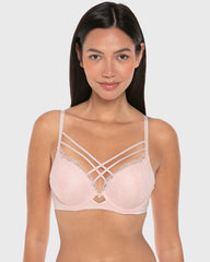La Senza Isla And Evie Sexy Fashion Double Push Up Padded Plunge Bra Rose Quartz Rose Quartz / 34B
