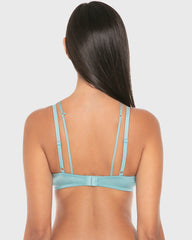 La Senza Isla And Evie Sexy Fashion Gel Padded Plunge Bra Reef Waters Reef Waters / 34B