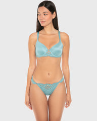 La Senza Isla And Evie Sexy Fashion Lace Thong Panty Reef Waters Reef Waters / S
