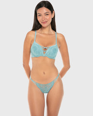 La Senza Isla And Evie Sexy Fashion Lace Micro Bikini Panty Reef Waters Reef Waters / S