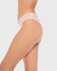 La Senza Isla And Evie Sexy Fashion Lace Micro Cheeky Panty Rose Quartz Rose Quartz / S