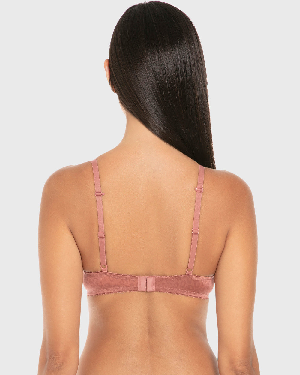 Isla & Evie Luxe Fashion Gel Padded Plunge Bra Withered Rose Print / 34B