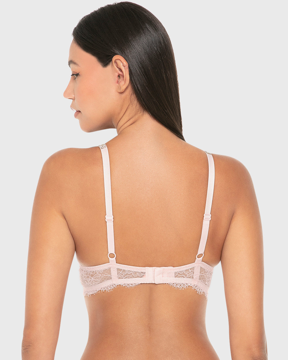 Isla & Evie Luxe Fashion Gel Padded Plunge Bra Rose Quartz / 34B