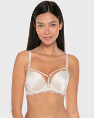 Isla & Evie Luxe Fashion Gel Padded Plunge Bra Wind Chime / 34B