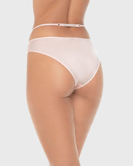 Isla & Evie Luxe Fashion Lace Micro Cheeky Panty Rose Quartz / S