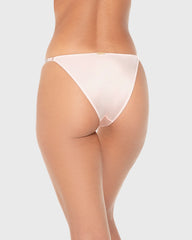 Isla & Evie Luxe Fashion Lace Micro Cheeky Panty Rose Quartz / S