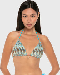 Isla & Evie Crochet Halter Neck Swim Bra Top