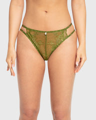 Isla & Evie Cardamom Seed Lace Bikini Panty Cardamom Seed / S