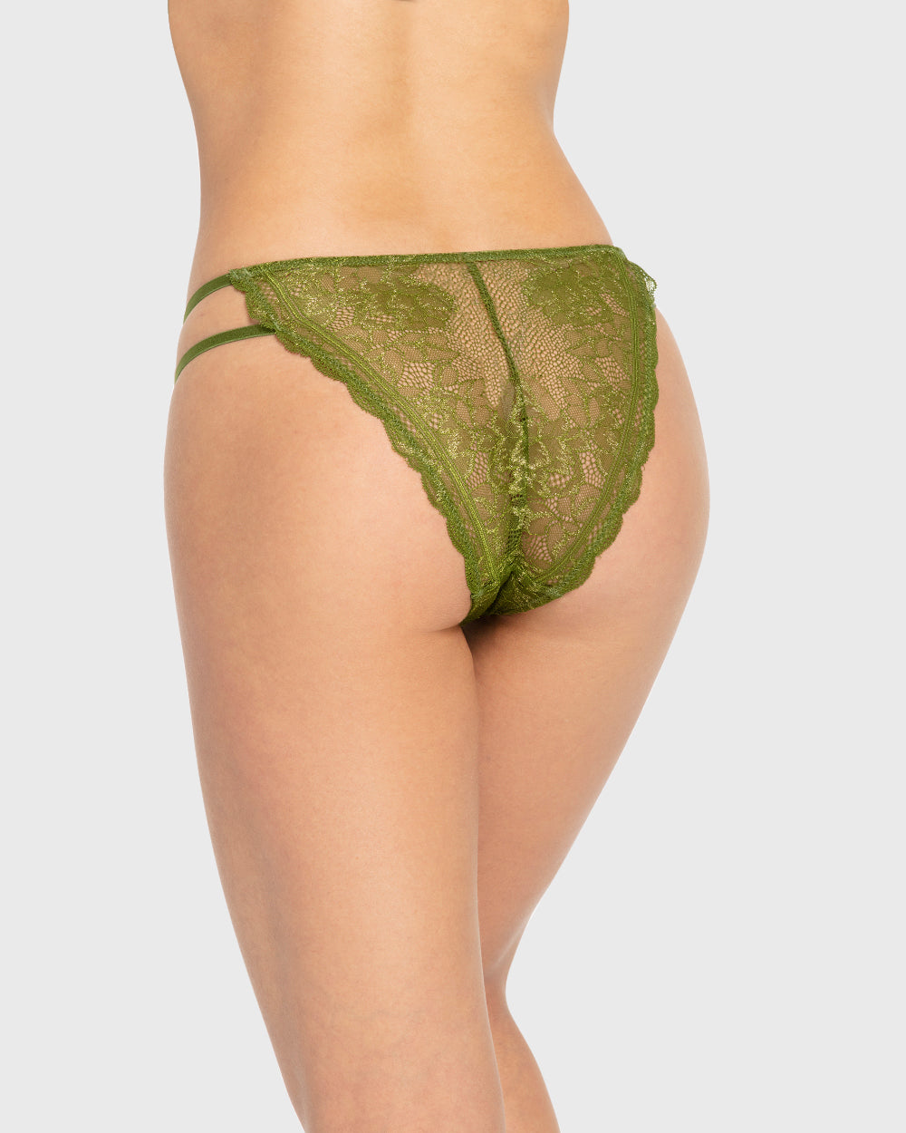 Isla & Evie Cardamom Seed Lace Bikini Panty Cardamom Seed / S