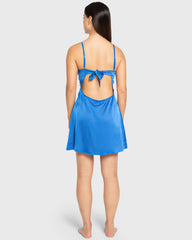 Isla & Evie Princess Blue Satin Slip Princess Blue / S
