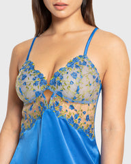 Isla & Evie Princess Blue Satin Slip Princess Blue / S