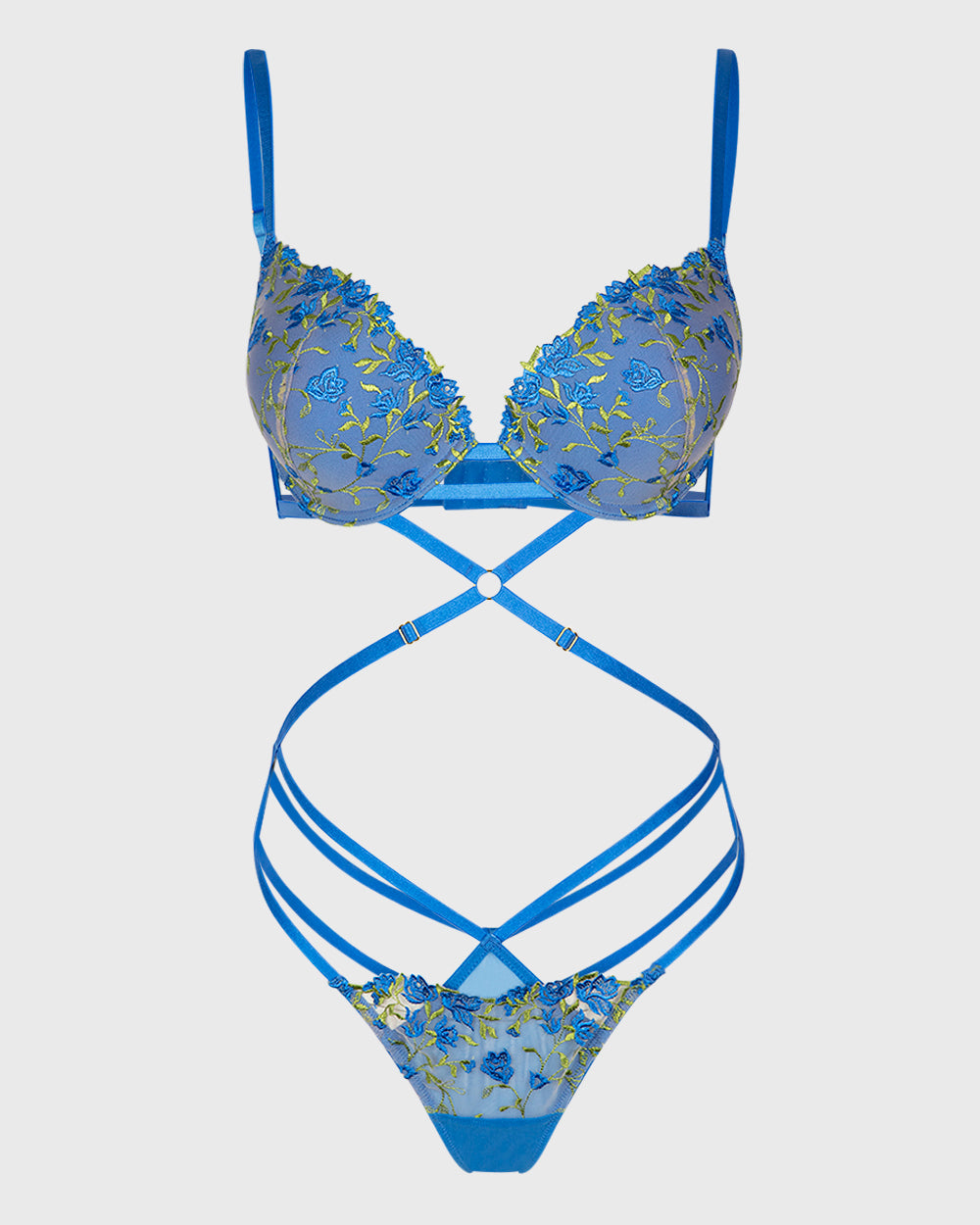 Isla & Evie Princess Blue Lace Bodysuit