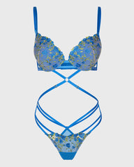 Isla & Evie Princess Blue Lace Bodysuit