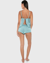 La Senza Isla And Evie Sexy Sleep Satin Cami Set Pajama Reef Waters Reef Waters / S