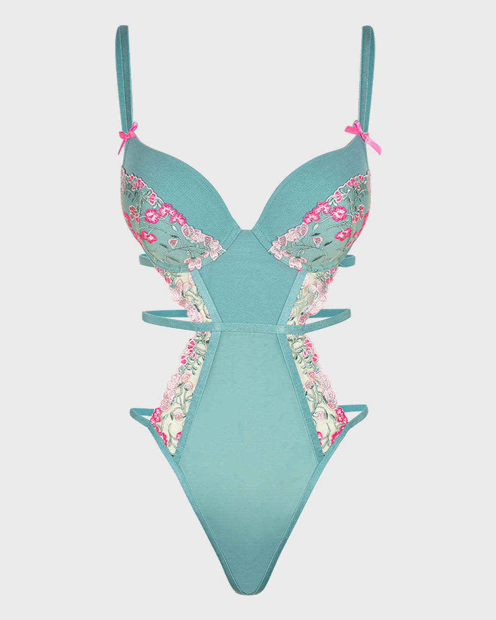 La Senza Isla And Evie Sexy Sleep Non Padded Wired Bodysuit Lingerie Reef Waters Reef Waters / S