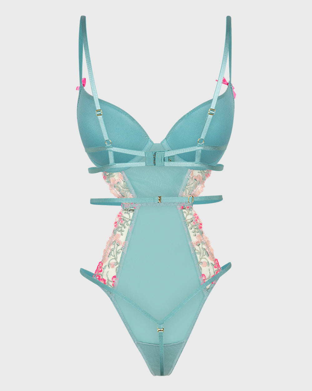 La Senza Isla And Evie Sexy Sleep Non Padded Wired Bodysuit Lingerie Reef Waters Reef Waters / S