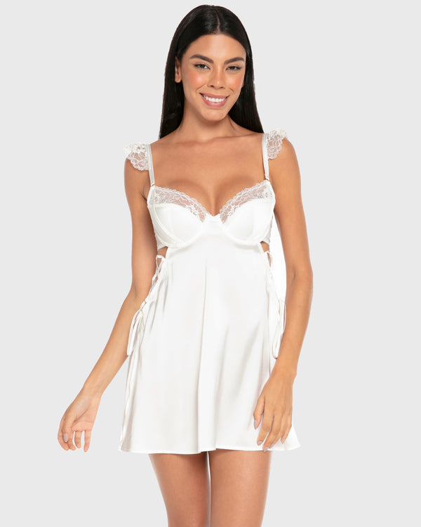 Isla & Evie Wired Slip Ivory / S