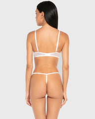 Isla & Evie Chiffon Wired Bodysuit Ivory / S