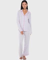 Isla & Evie Modal Two-Piece Long Pajama Set
