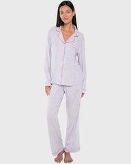 Isla & Evie Modal Two-Piece Long Pajama Set