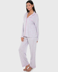 Isla & Evie Modal Two-Piece Long Pajama Set