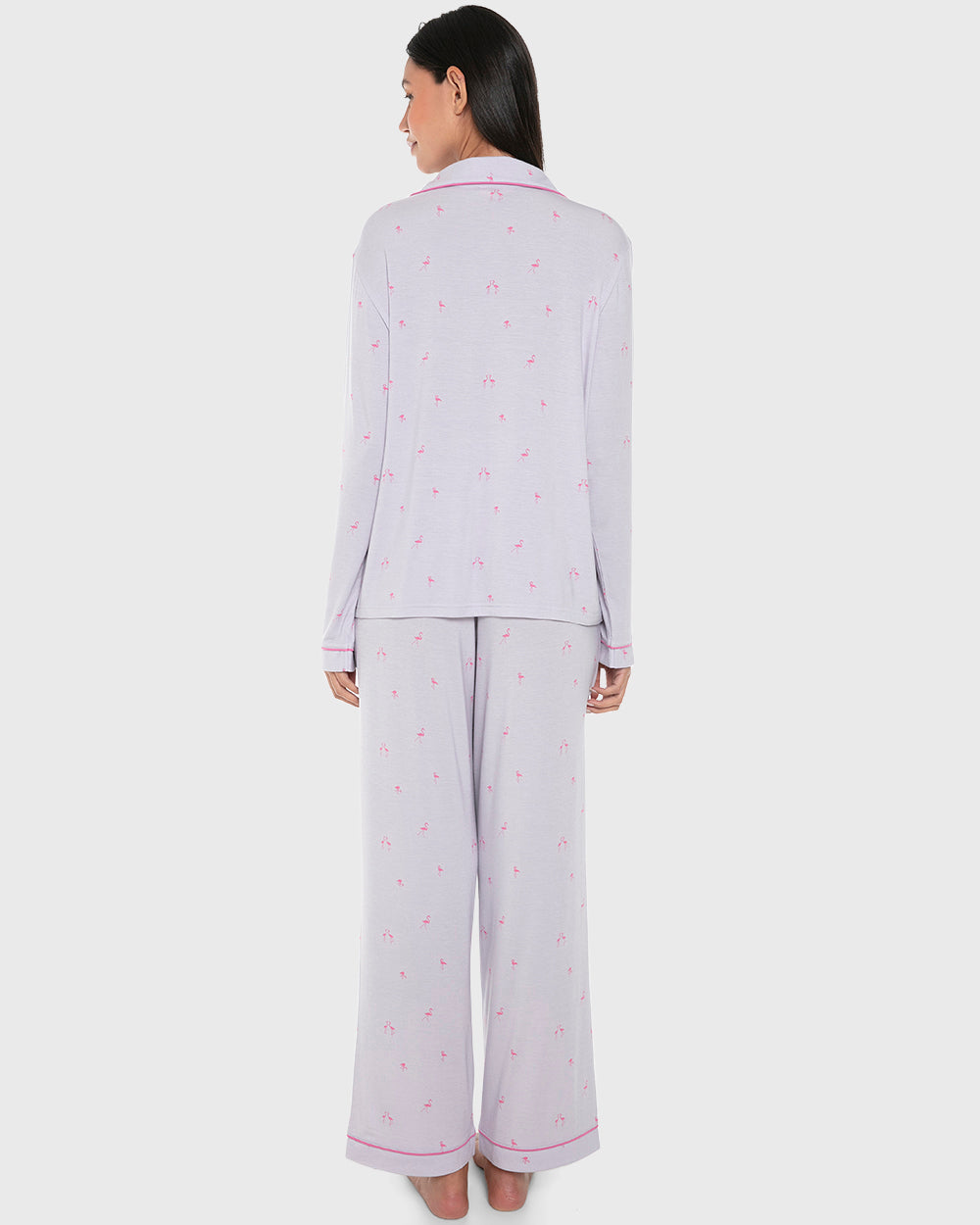 Isla & Evie Modal Two-Piece Long Pajama Set