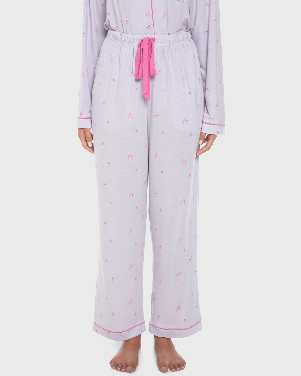 Isla & Evie Modal Two-Piece Long Pajama Set