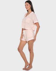 Isla & Evie Modal Two-Piece Shorts Pajama Set