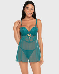 Isla & Evie Cupped Babydoll Shaded Spruce / S