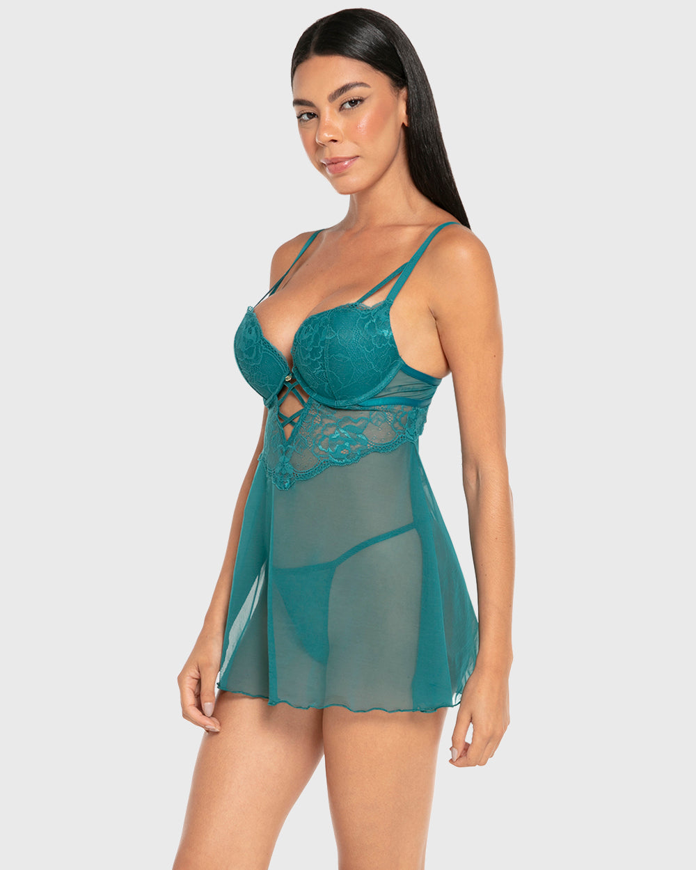 Isla & Evie Cupped Babydoll Shaded Spruce / S