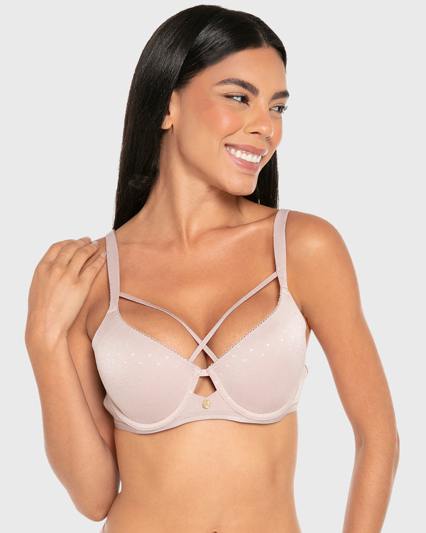 Isla & Evie Wired Lightly Lined Full Coverage Bra Sphinx / 34B