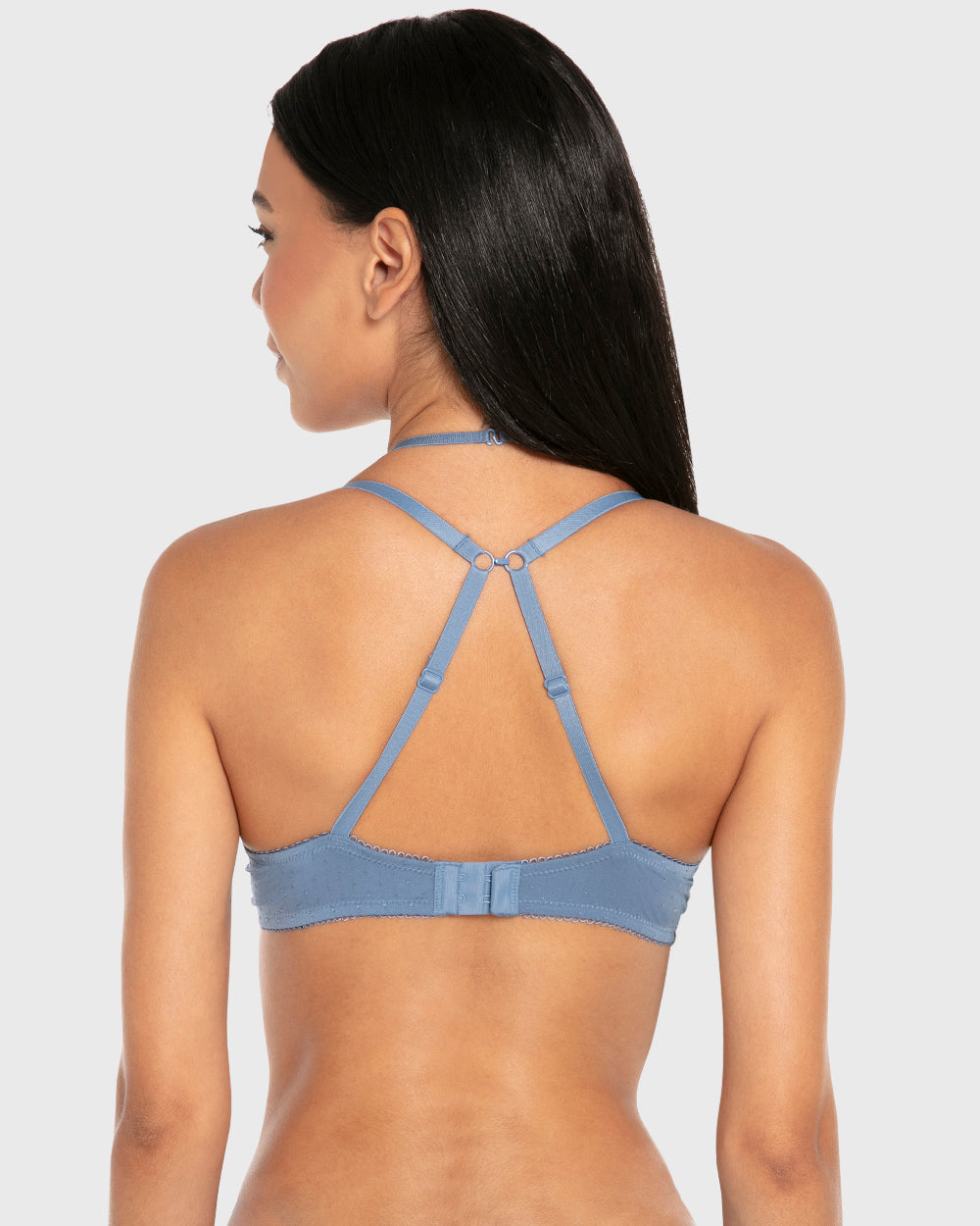 Isla & Evie Wired Double Pushup Plunge Bra Coronet Blue / 34B